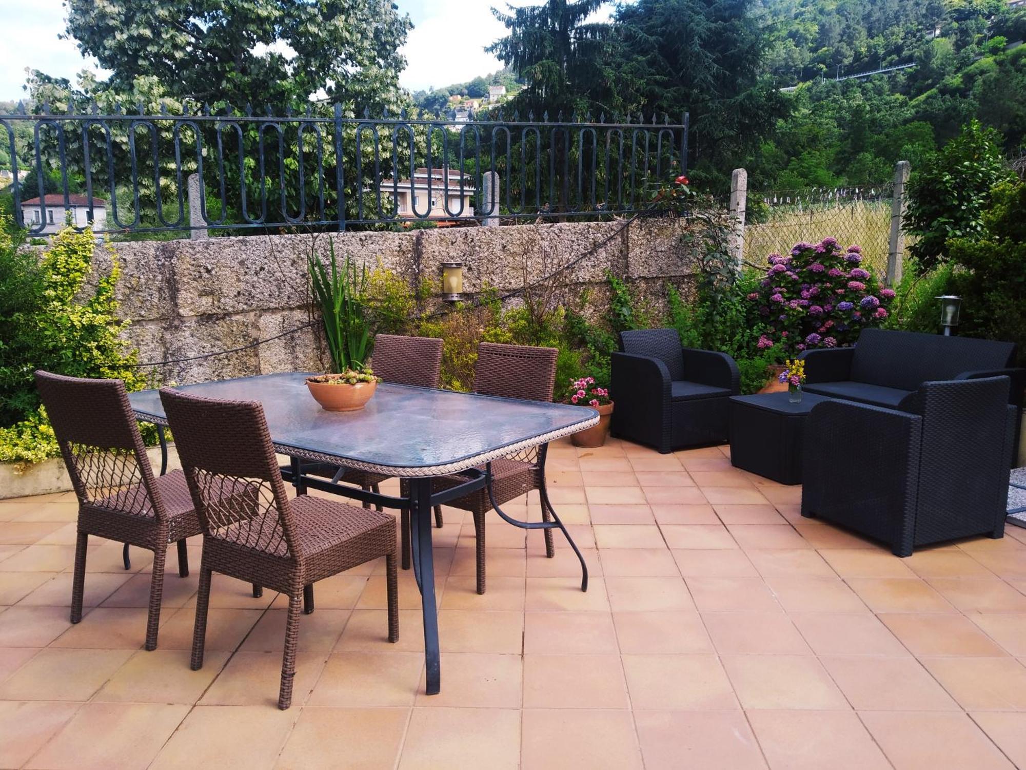 コマルカ・デ・オウレンセ Casa Iriana - Parking Gratis I Jardin I Barbacoaヴィラ エクステリア 写真