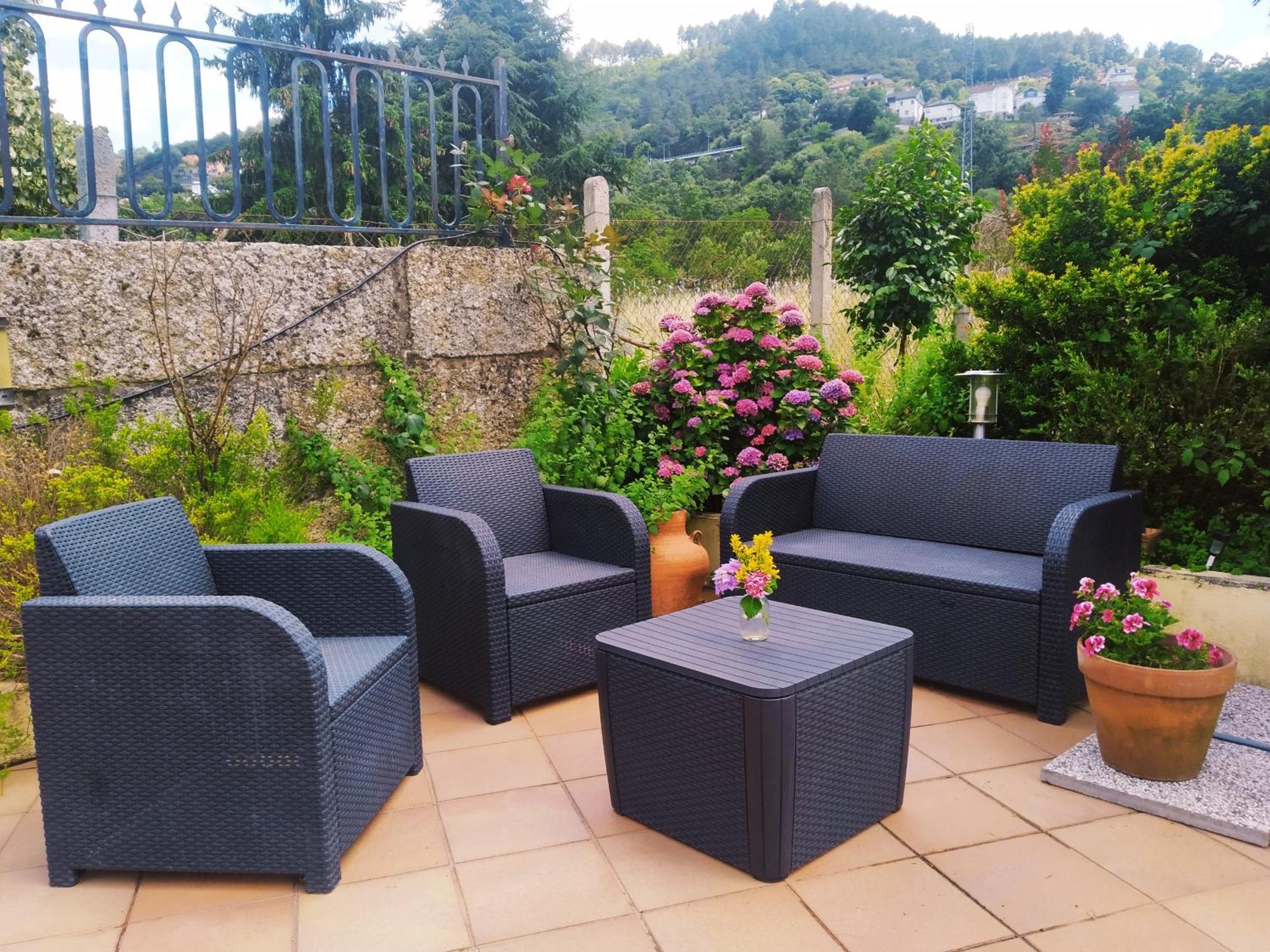 コマルカ・デ・オウレンセ Casa Iriana - Parking Gratis I Jardin I Barbacoaヴィラ エクステリア 写真